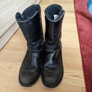 UGG Black Leather Boots